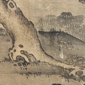 Ecole chinoise: 'Homme avec deux chevaux', encre et couleur sur soie, 18/19ème — photo 19