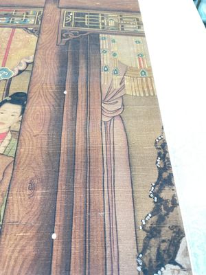 Ecole chinoise: 'L'empereur Qianlong avec des enfants', encre et couleur sur soie, 18/19ème — photo 21