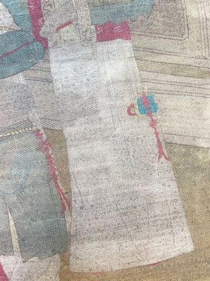 Ecole chinoise: 'Rassemblement sous le pin', encre et couleur sur soie, 18/19ème — photo 10