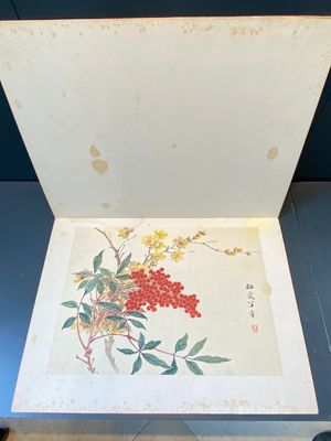 Ecole chinoise: Sept œuvres avec des oiseaux et des fleurs, encre et couleur sur soie, signées Jinghan 景涵, 19/20ème — photo 35