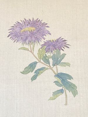 Ecole chinoise: Sept œuvres avec des oiseaux et des fleurs, encre et couleur sur soie, signées Jinghan 景涵, 19/20ème — photo 9