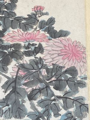 Ecole chinoise: Six œuvres avec des oiseaux, des fleurs et des fruits, encre et couleur sur papier, 19/20ème — photo 17