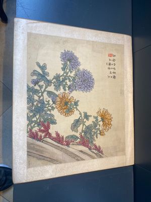 Ecole chinoise: Six œuvres avec des oiseaux, des fleurs et des fruits, encre et couleur sur papier, 19/20ème — photo 36