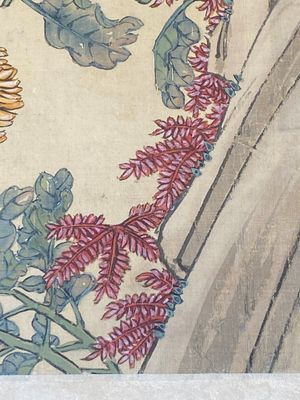 Ecole chinoise: Six œuvres avec des oiseaux, des fleurs et des fruits, encre et couleur sur papier, 19/20ème — photo 40