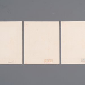Ecole chinoise: Treize oeuvres diverses, encre et couleur sur papier et soie, signées Xiaocun 晓邨 et Futing 富廷, 19/20ème — photo 7