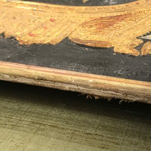 Ecole de Thanjavur, Inde du Sud: Vishnu reposant sur Ananta-Shesha, pigments et dorure sur tissu, 19/20ème — photo 67