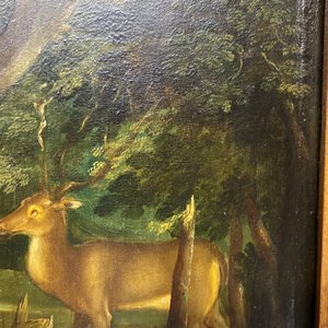 Ecole flamande d'après Albrecht Dürer, 16/17ème, huile sur panneau: Saint Eustache ou Saint Hubert — photo 43