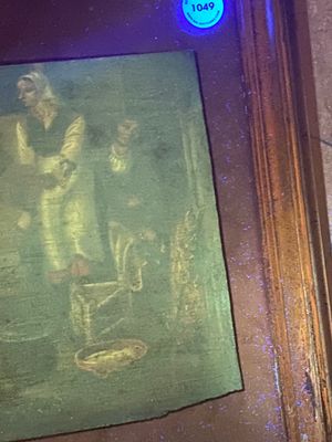 Ecole flamande: 'Faire la fête dans une auberge', huile sur panneau, 17ème — photo 14