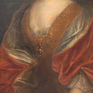 Ecole flamande: Une paire de portraits de nobles, huile sur toile, 17ème — photo 8