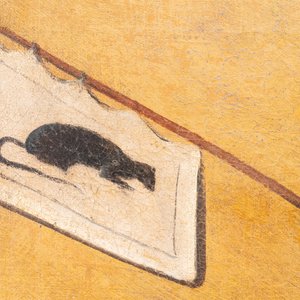 Ecole française, d'après Abraham Bosse (1602-1676): 'Le marchand de mort aux rats', huile sur toile dans son cadre d'époque, 17/18ème — photo 5