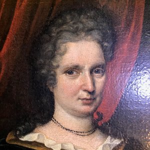 Ecole hollandaise, 17ème, Portrait d'une femme, daté 1693, huile sur toile — photo 16