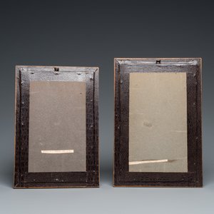 Ecole indienne, deux miniatures: 'Portrait du prince Murad Bakhsh' et 'Scène d'une Ragamala', 18/19ème — photo 2