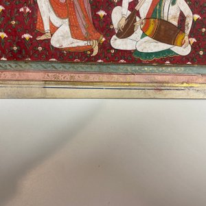 Ecole indienne, miniature: 'Entretien avec le Maharaja Ranjit Singh', pigments opaques rehaussés d'or sur papier, 19ème — photo 33