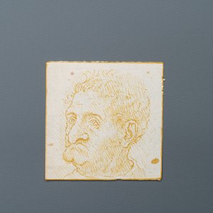 Ecole italienne, d'après Leonardo da Vinci, plume et encre brune sur papier, fin du 19ème: Dix caricatures — photo 10