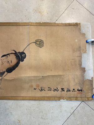 Ecole japonaise, suiveur de Sesson Shukei 雪村周継 (1504 – c. 1589): 'Deux immortels', encre et couleurs sur papier — photo 2