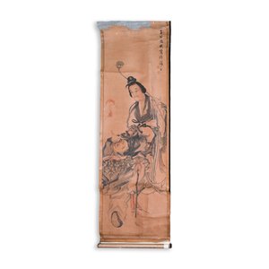 Ecole japonaise, suiveur de Sesson Shukei 雪村周継 (1504 – c. 1589): 'Deux immortels', encre et couleurs sur papier — photo 2