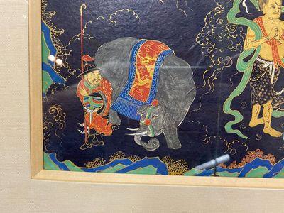 Ecole japonaise: 'Un chapitre du Sutra du Lotus', encre, couleurs et dorure sur papier, Edo/Meiji, 18/19ème — photo 6