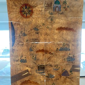 Ecole ottomane: 'Une carte avec au centre la Kaaba à La Mecque', encre et couleurs sur papier, 19ème — photo 6