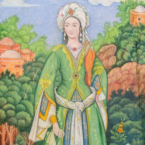 Ecole qajare, miniature: 'Portrait d'une femme' — photo 5