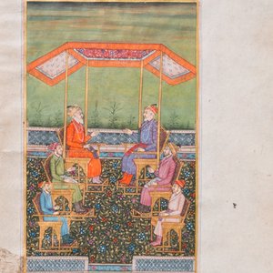 Ecoles indiennes et persanes: dix miniatures aux sujets figuratifs et une vue sur la tombe d'Akbar le Grand, 19/20ème — photo 19