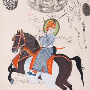 Ecoles indiennes et persanes: dix miniatures aux sujets figuratifs et une vue sur la tombe d'Akbar le Grand, 19/20ème — photo 10