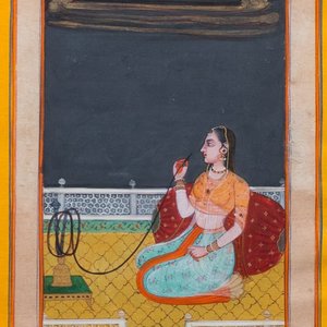 Ecoles indiennes et persanes: huit miniatures aux sujets figuratifs et trois portraits miniatures, 19/20ème — photo 10