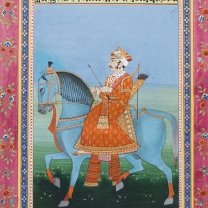 Ecoles indiennes et persanes: huit miniatures aux sujets figuratifs et trois portraits miniatures, 19/20ème — photo 12