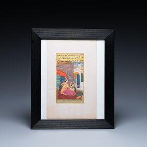 Ecoles indiennes et persanes: huit miniatures aux sujets figuratifs et trois portraits miniatures, 19/20ème — photo 3