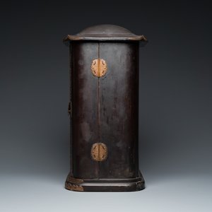Ecrin zushi figurant Fudō Myōō en bois laqué, doré et polychromé, Japon, Edo, 18/19ème — photo 4