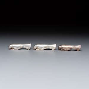 Édouard-Marcel Sandoz (1881–1971) for Maison Gallia, a set of 18 Art Deco silver-plated animal-form knife rests — 照片 22