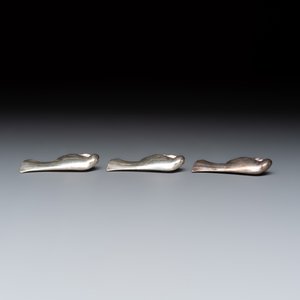Édouard-Marcel Sandoz (1881–1971) for Maison Gallia, a set of 18 Art Deco silver-plated animal-form knife rests — 照片 24