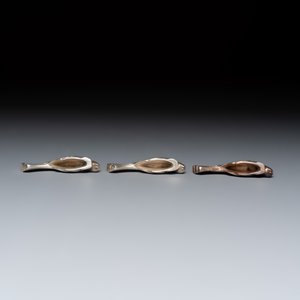 Édouard-Marcel Sandoz (1881–1971) for Maison Gallia, a set of 18 Art Deco silver-plated animal-form knife rests — 照片 25