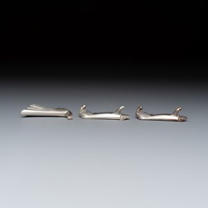 Édouard-Marcel Sandoz (1881–1971) for Maison Gallia, a set of 18 Art Deco silver-plated animal-form knife rests — 照片 8