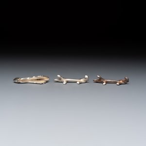 Édouard-Marcel Sandoz (1881–1971) for Maison Gallia, a set of 18 Art Deco silver-plated animal-form knife rests — 照片 9