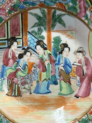 Een 11-delig Chinees Canton famille rose theeservies, 19e eeuw — foto 44