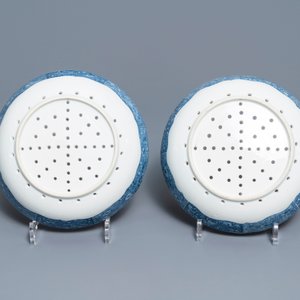 Een 119-delig Chinees blauw-wit 'Romance of the Western chamber' servies, Qianlong — foto 11