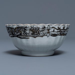 Een 37-delig Chinees grisaille theeservies met decor van Jupiter, Qianlong — foto 7