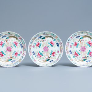 Een 56-delig Chinees famille rose servies voor de Straits of Peranakan markt, 19e eeuw — foto 3