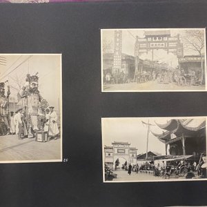 Een aantrekkelijk reisalbum met 107 zwart-witfoto's uit China, ca. 1900-1920 — foto 48