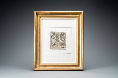 Een anonieme houtsnede met een scène uit de Aeneis van Vergilius, 1e kwart 16e eeuw