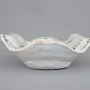 Een aspergeschaal in Italiaanse faïence, Nove di Bassano, atelier Antonibon, 18e eeuw — foto 6