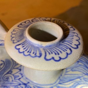 Een blauw-witte Annamese kendi in de vorm van twee eenden, Vietnam, 14/15e eeuw — foto 8