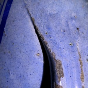 Een blauw-witte Antwerpse majolica siroopkan, gedateerd 1549 — foto 22