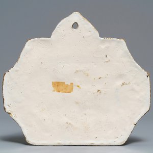 Een blauw-witte Delftse plaquette, 1e helft 18e eeuw — foto 2