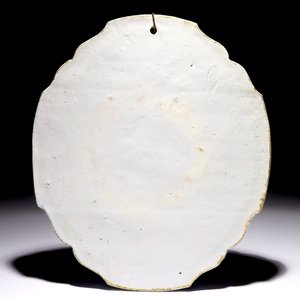Een blauw-witte Delftse plaquette met bijbels decor, 18e eeuw — foto 2