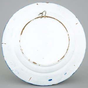 Een blauw-witte Delftse schotel met de eendenjacht, eind 17e eeuw — foto 2