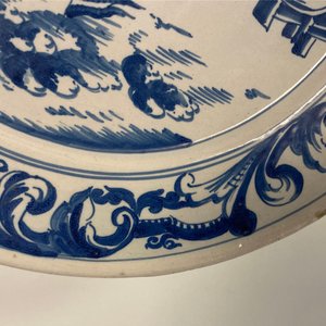 Een blauw-witte schotel met soldaten te kamp, Makkum, Friesland, gedat. 1764 — foto 15