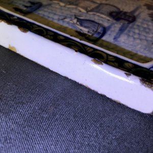 Een blauwwitte Delftse plaquette met maritiem decor, 18e eeuw — foto 12
