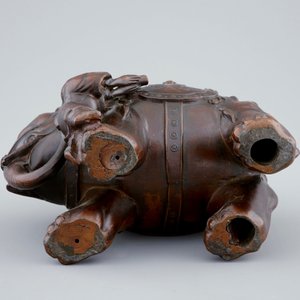 Een bronzen groep van Guanyin op een olifant, China, Qing — foto 7