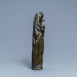 Een bronzen Sint-Anna-ten-Drieën groep in 16e eeuwse stijl, ca. 1900 — foto 3